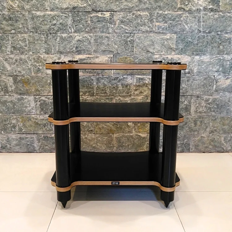 Three layers audio cabinet equipment rack CD amplifier shelf