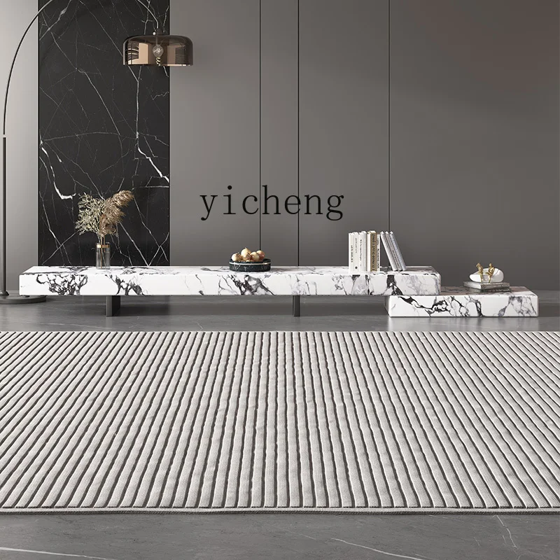 YFY rock slab telescopic minimalist TV cabinet combination high and low light luxury modern living room small apartment