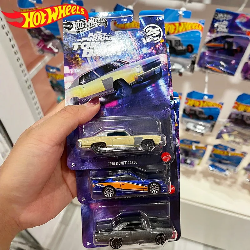 

Литая модель автомобиля Hot Wheels Fast & Furious Silver Series Tokyo Drift, набор литых моделей автомобилей, масштаб 1/64, коллекционные игрушки Nissan Chevrolet
