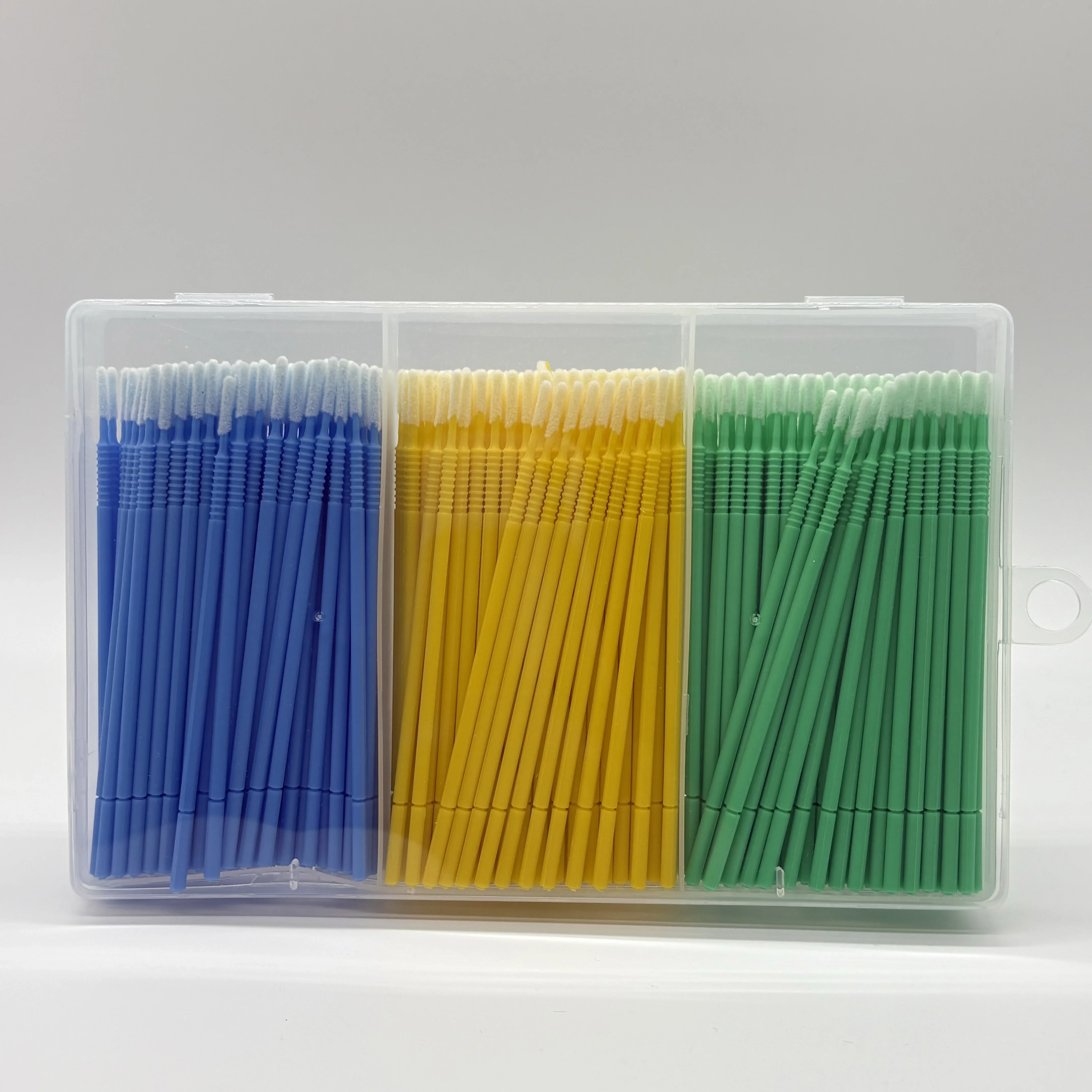 300pcs/Boxed Bendable Micro Brushes Disposable Microbrush Applicators Eyelash Extensions Eyelash Glue Cleaning Brush for Eyelash