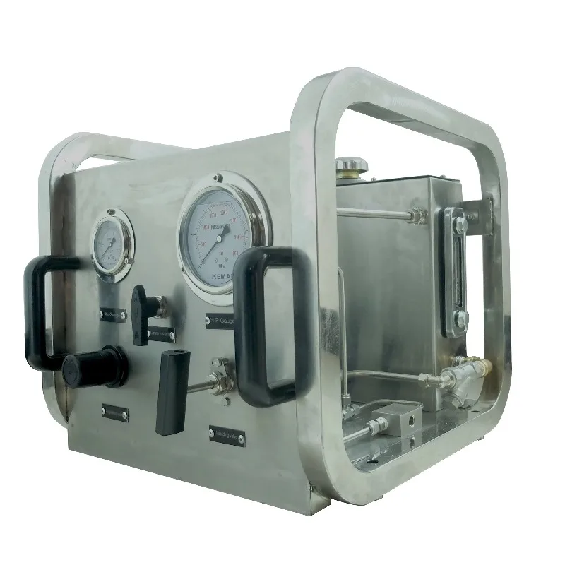:US-AH Stainless Steel Frame  Pneumatic Hydro test Pump  Unit for  Liquid Pressure Testing