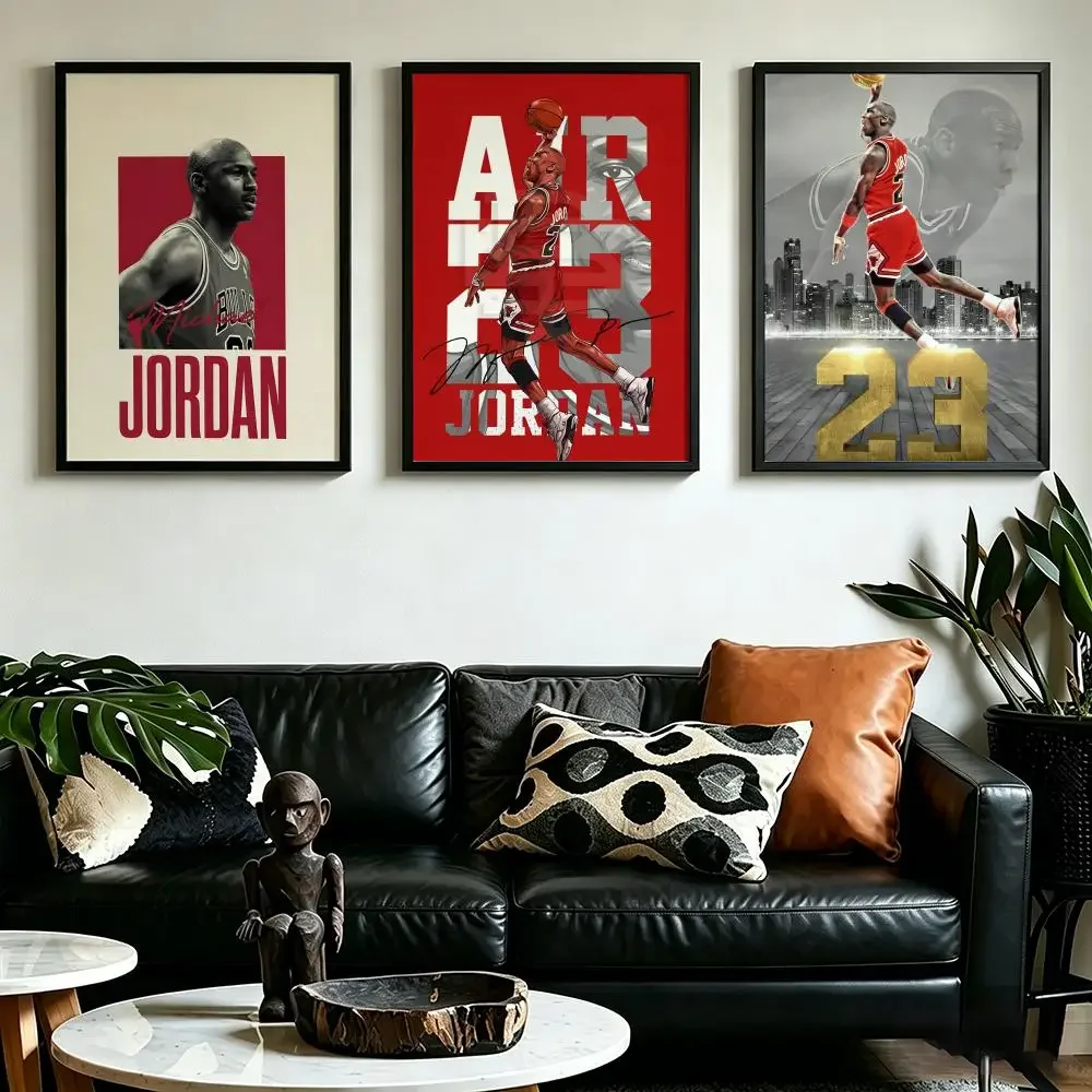 Sports M-Michael J-Jordan Poster HD art, waterproof, sticky wall, home decoration (living room, bedroom, bar), aesthetic