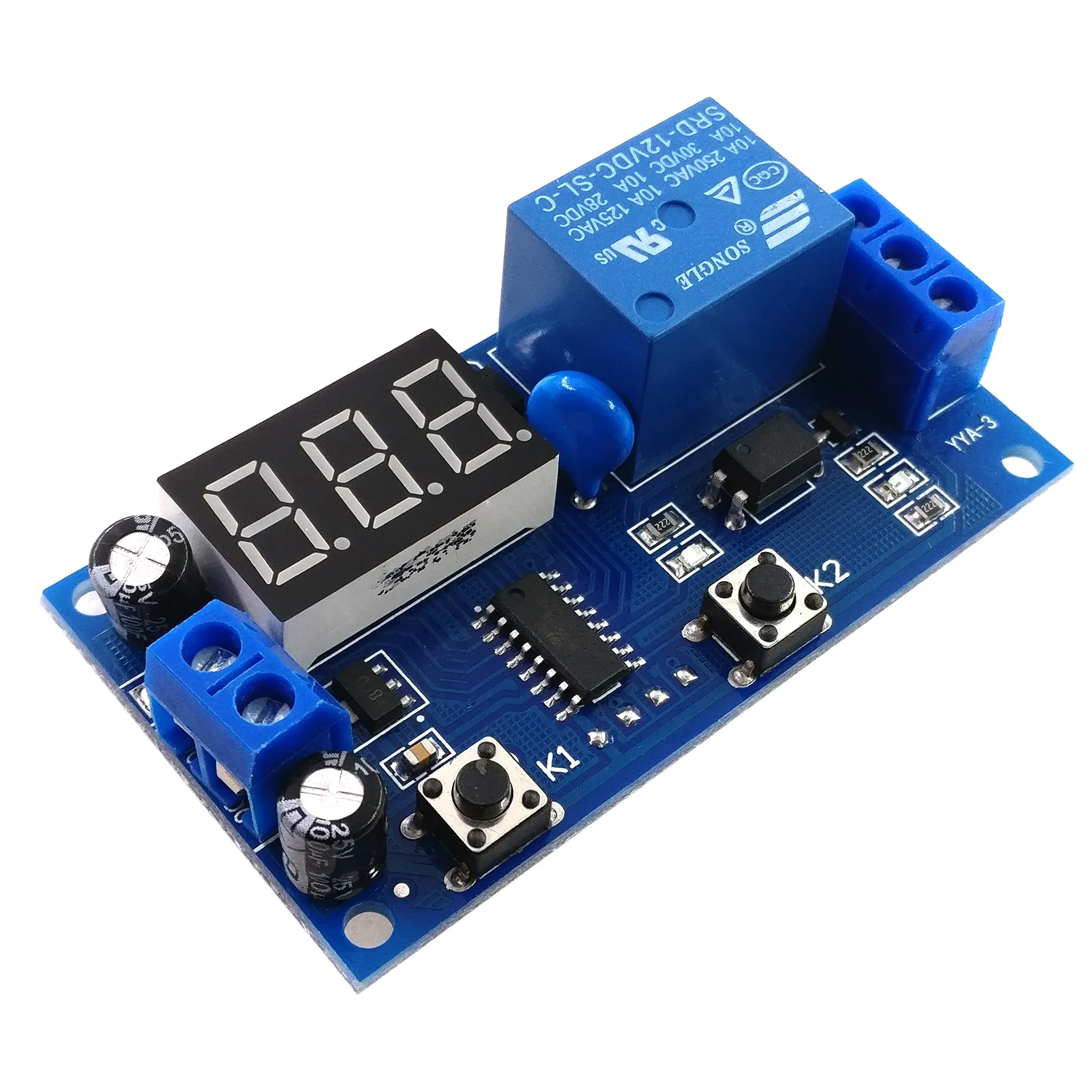 Time control switch intermittent infinite loop countdown control timing relay module 12V