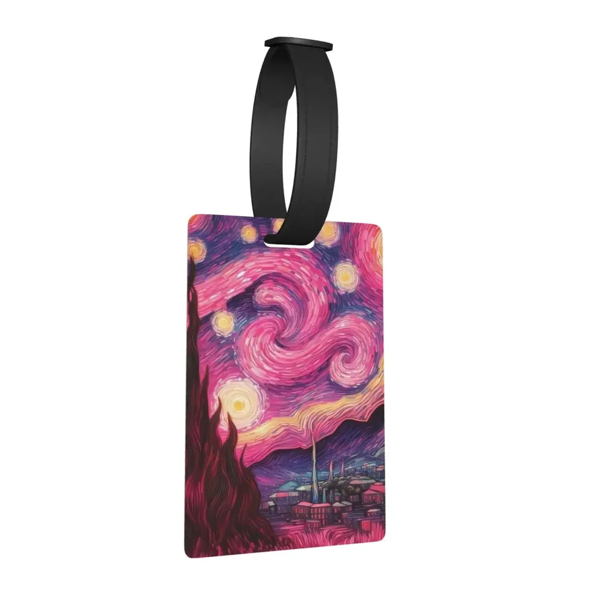 

The Starry Night By Vincent Van Gogh Luggage Tags Suitcase Accessories Travel Baggage Boarding Tag Label Holder ID Name Address