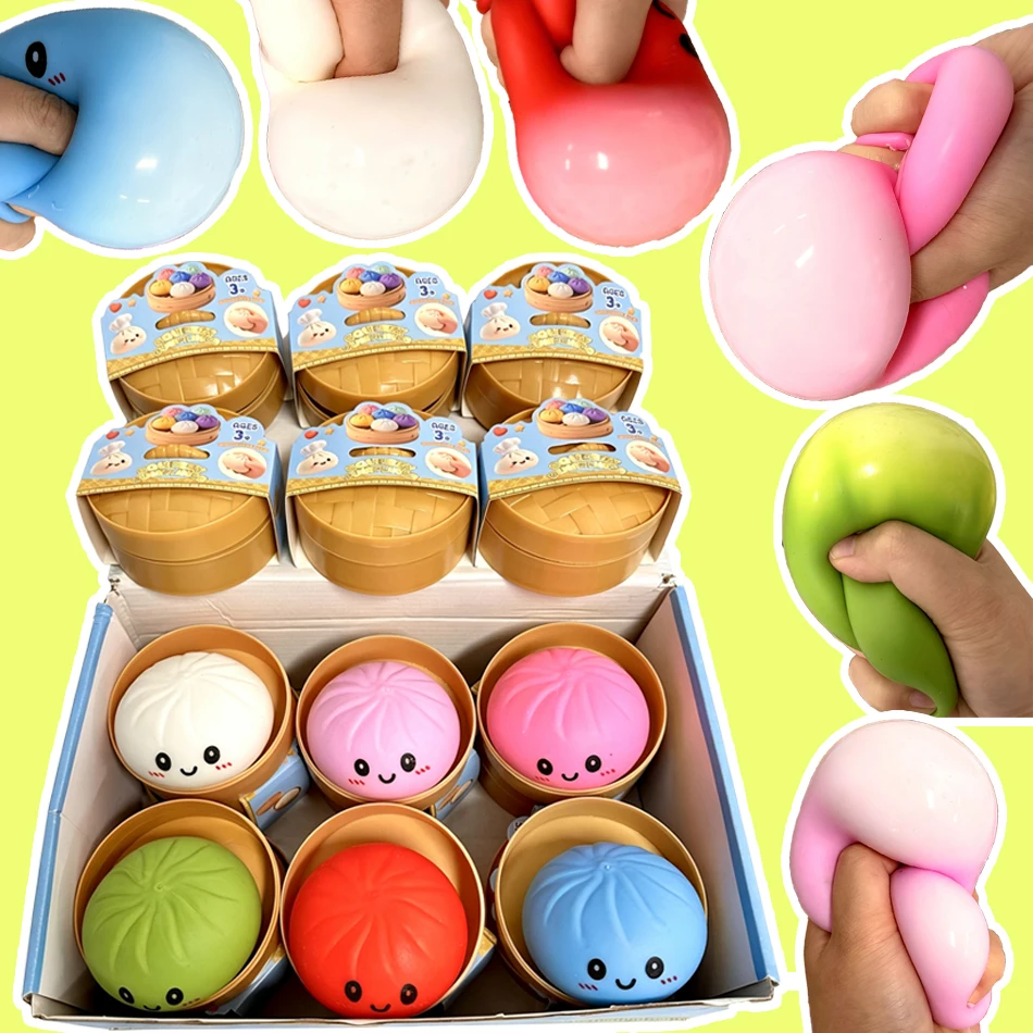 

Realistic Shiny Relief Sensory Squeeze Toy Food Slow Rising Stress Toys Sparkling soft and fluffy Dumpling Squishes Stress Balls
