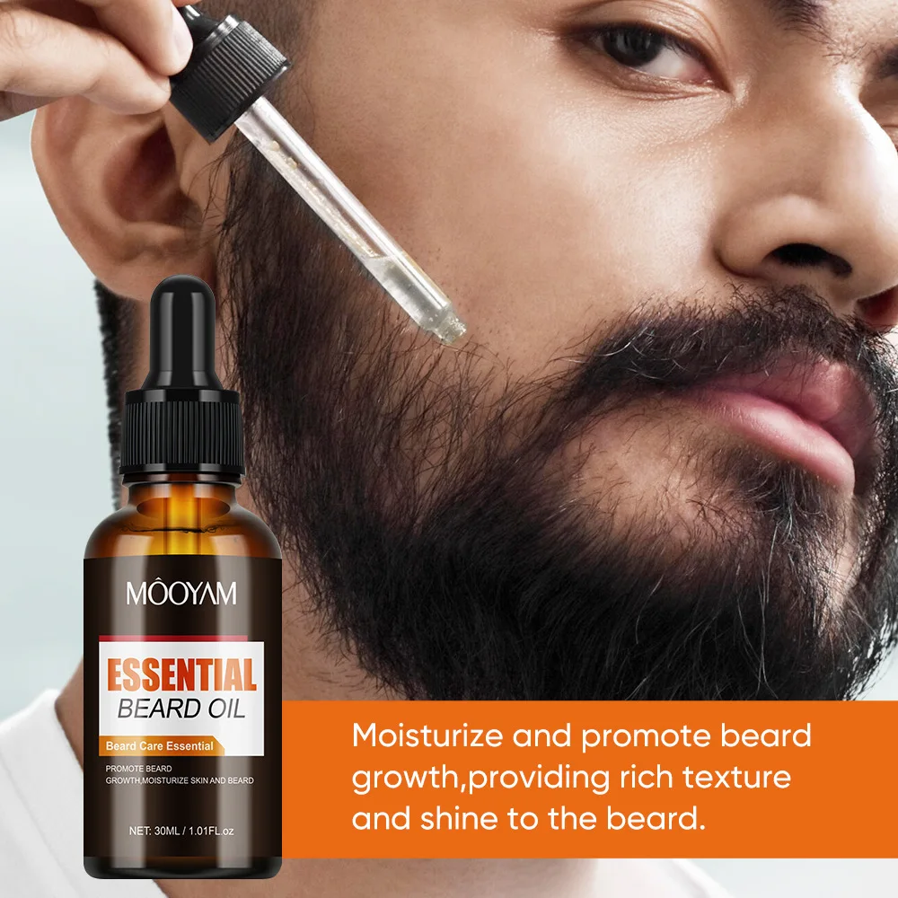 

Men's Beard Oil Beard Care Cleansing Softening Essential Oil Make Hair Strong and Shiny Moisturize and Promote