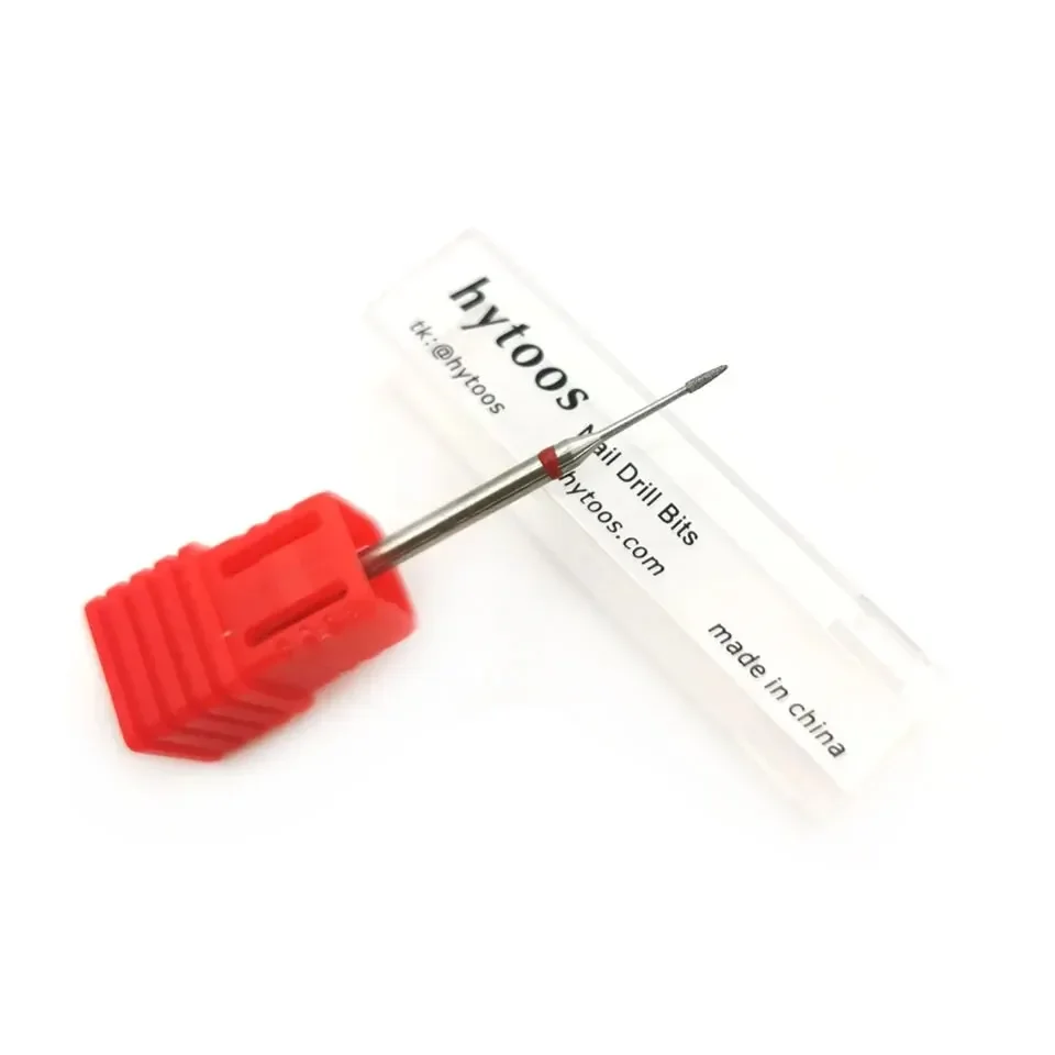 Small Cone Grinding Head Fine Diamond Cuticle Nail Drill Bits 3/32 Rotary Nail Burr Electric Drills Accessories