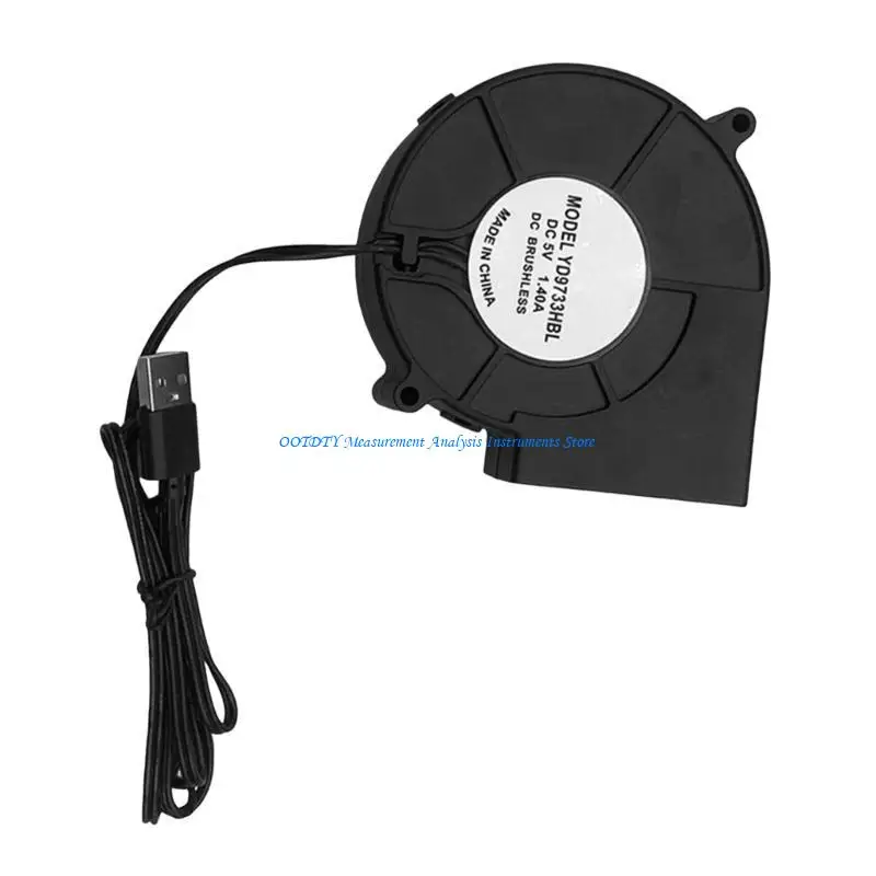 

367D Регулируемая скорость Портативный 9733 Вентилятор охлаждения вентилятора для компьютера и огненного стартера 5 В USB