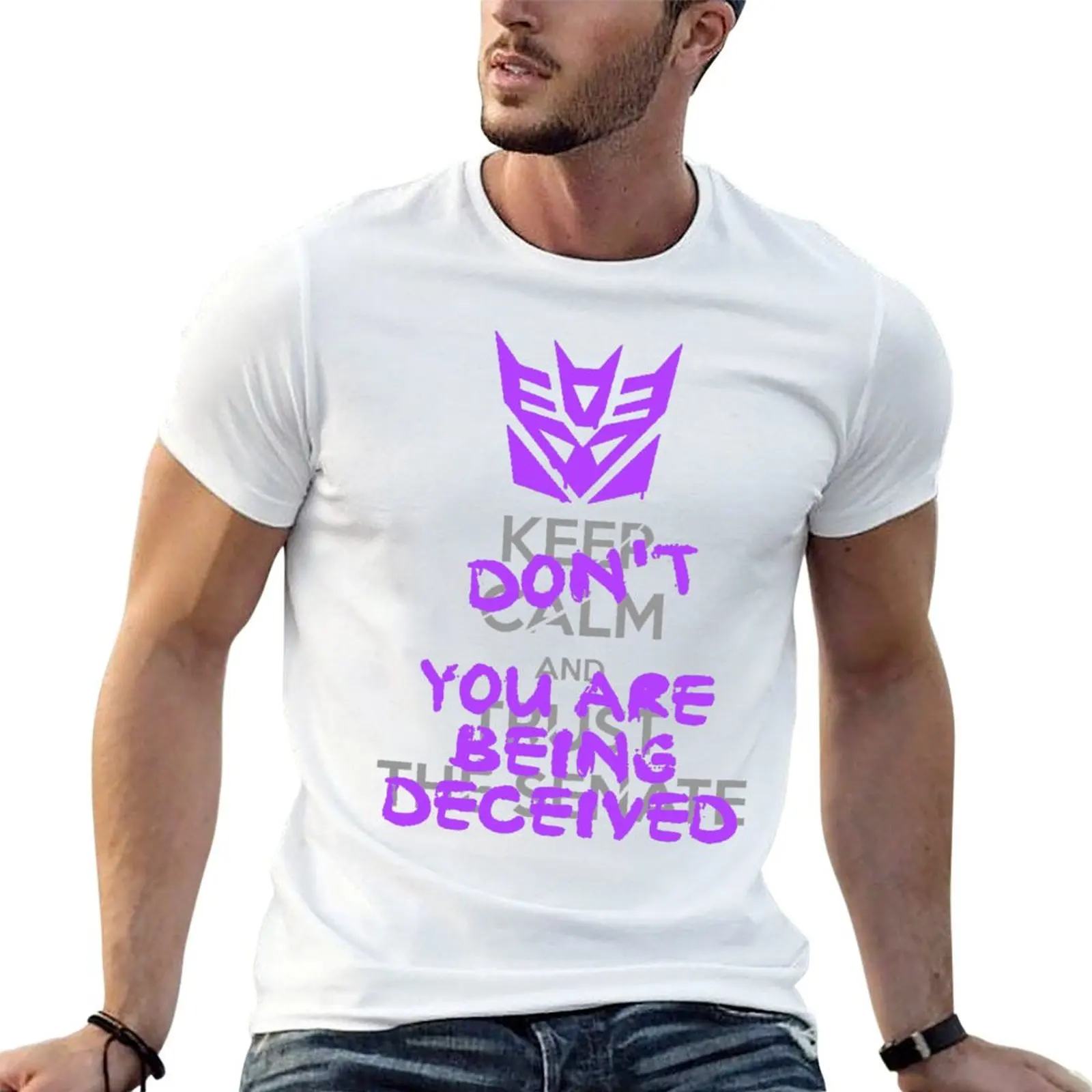 Black Decepticon Soundwave  Wordtee Vintage 7 T-shirts Novelty T-shirt Round Neck Movement  Humor Graphic Leisure Eur Size