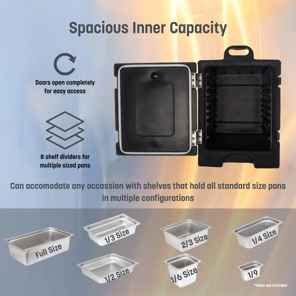 Products  Insulated Front Loading Food Pan Carrier with Handles for Catering, Events, and
