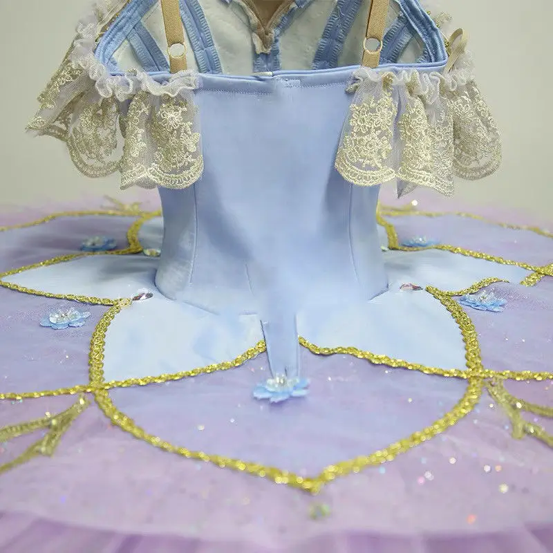 Tutu de ballet professionnel pour adultes et enfants, robe de ballerines pour filles, robe de scène pour enfants