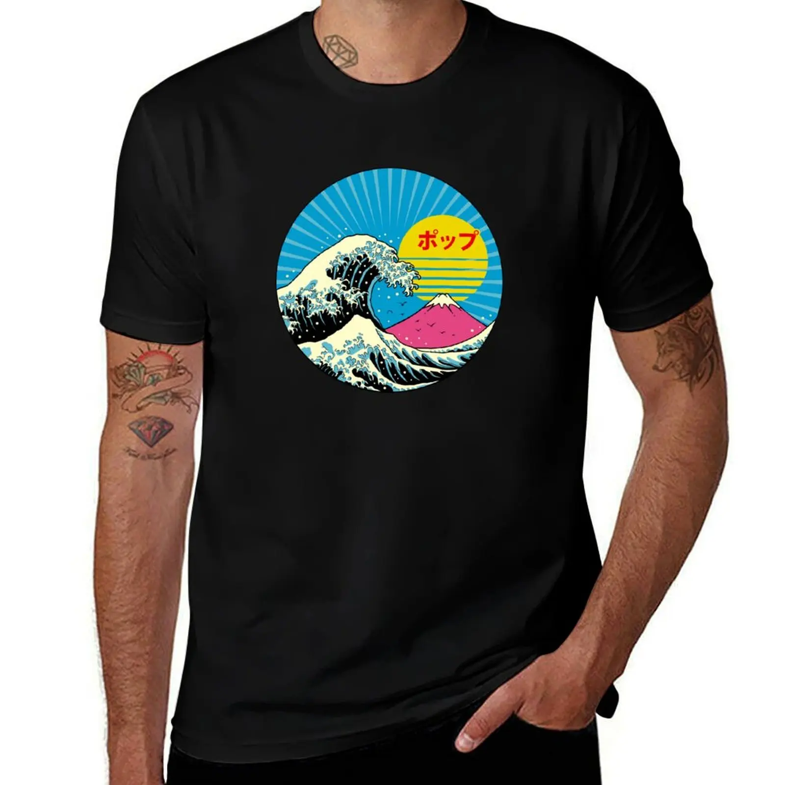The Great Pop Wave T-Shirt Summer Fashion Casual Tee Shirt