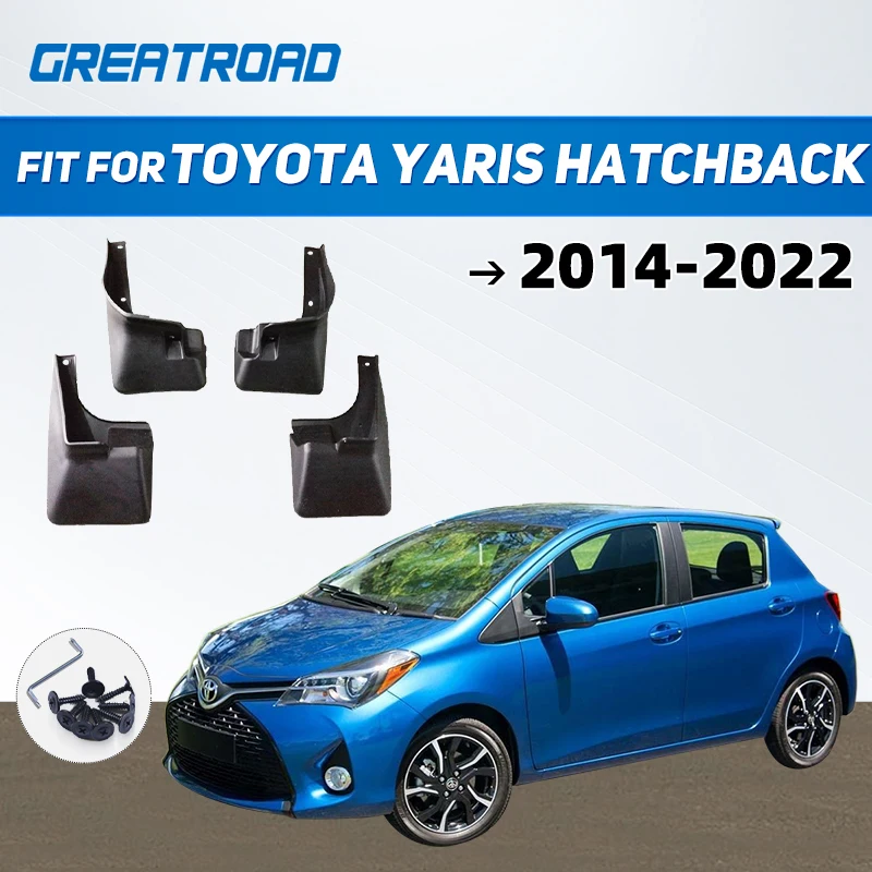 4 PCS Mudguards For Toyota Yaris 2022 Accessories 2014 ~ 2022 Hatchback XP150 Front Rear Flap Splash Mud Fenders Car Accessories