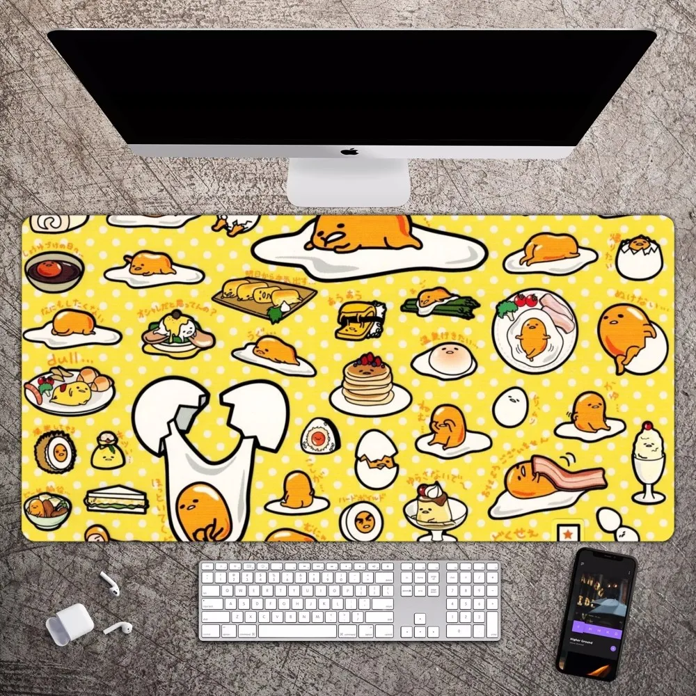 Gudetama Cute Mousepad Large Gaming Compute Gamer PC Keyboard Mouse Mat