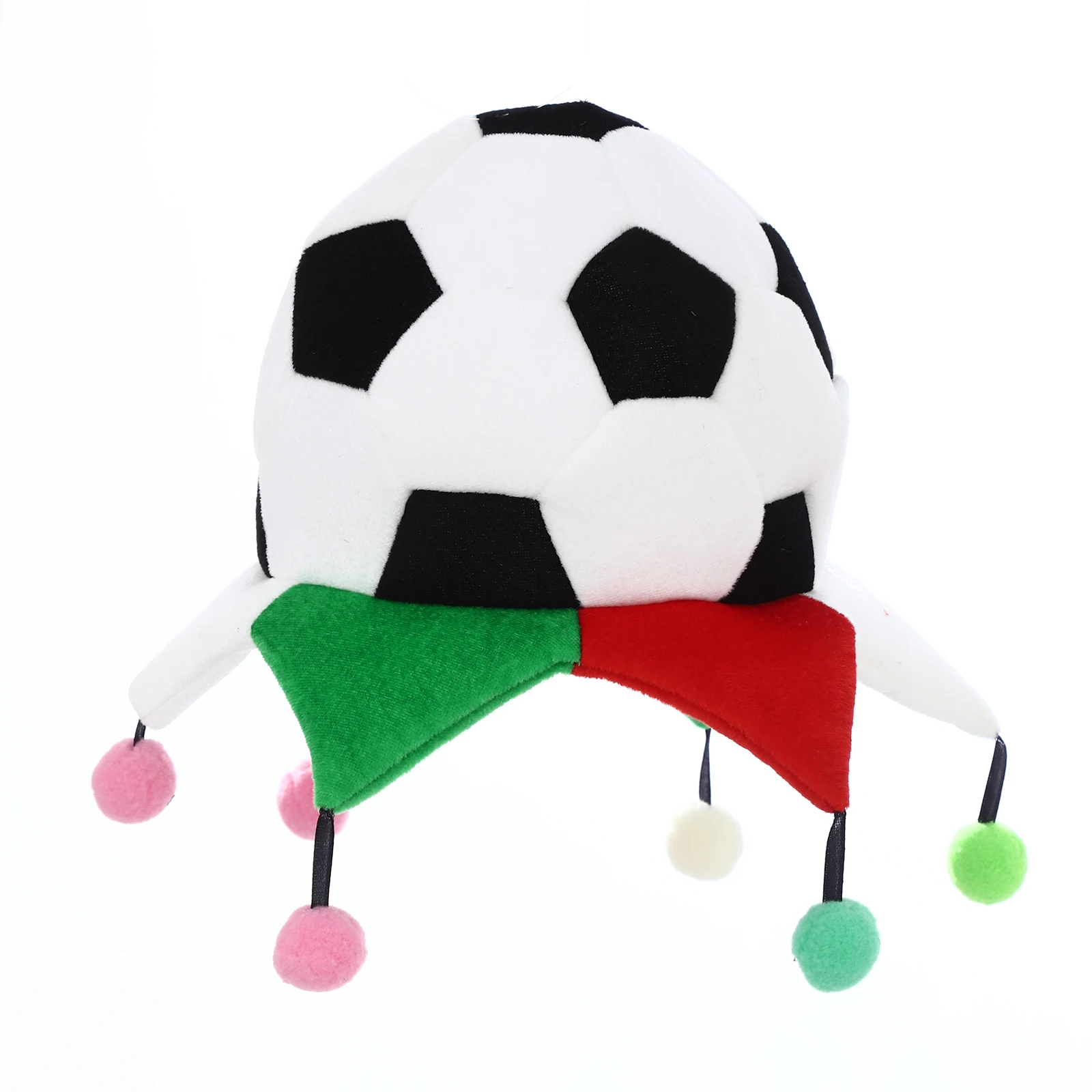 Carnival Hat Football Colored Jagged Brim Hat Funny Costume Soccer Hats Photo Booth Props for Adults Dress Up Hats Accessories