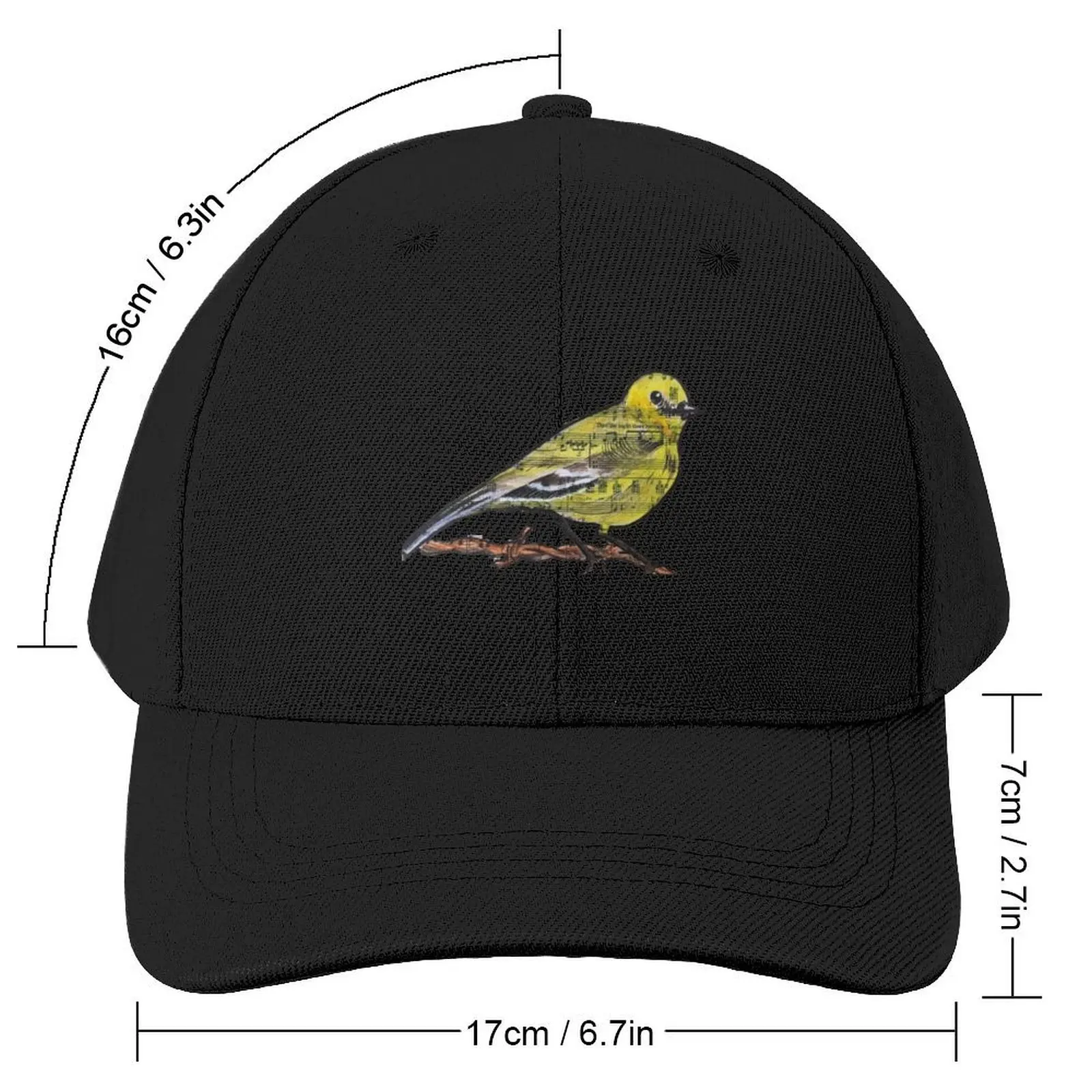 Yellow Tailed Finch Baseball Cap Wild Ball Hat Luxury Hat Golf Cap dad hat Women's Hats Men's