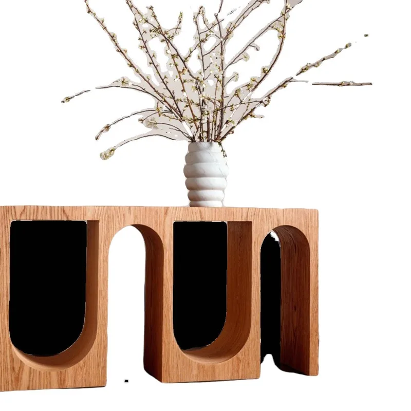 Entrance Entrance Platform Log Color Hotel Clubhouse Lobby Superior Arch Homestay Solid Wood