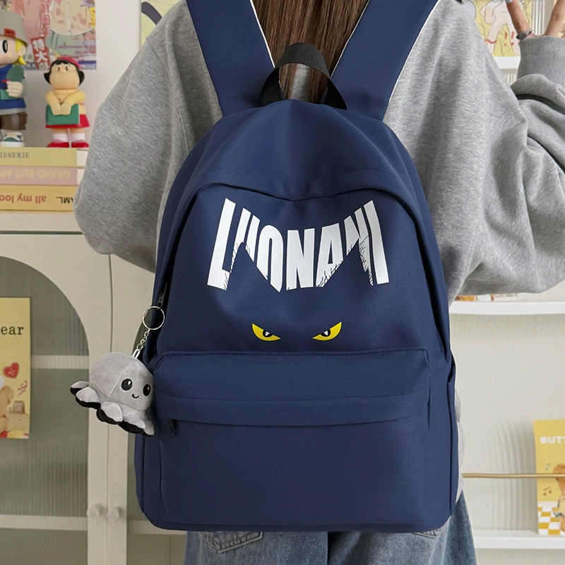 Korean Style Backpack for College High School Junior Students Fashion Casual Large Capacity School Bag
