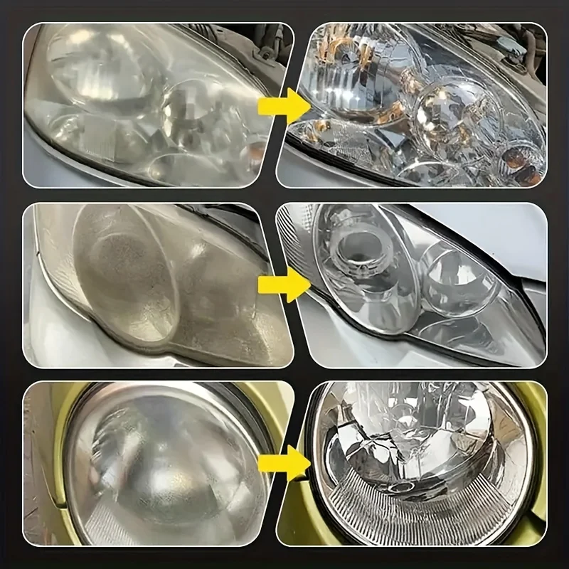 Car Headlight Restoration Polishing Headlamp Scratch Remover Repair Cleaning Paste Remove Oxidation Headlight Polish Liquid view 4
