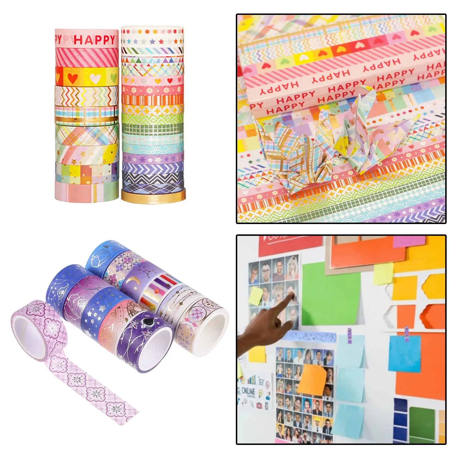 12/27X Gilding Washi Tape Adhesive Scrapbooking Photo Album Card Paper DIY