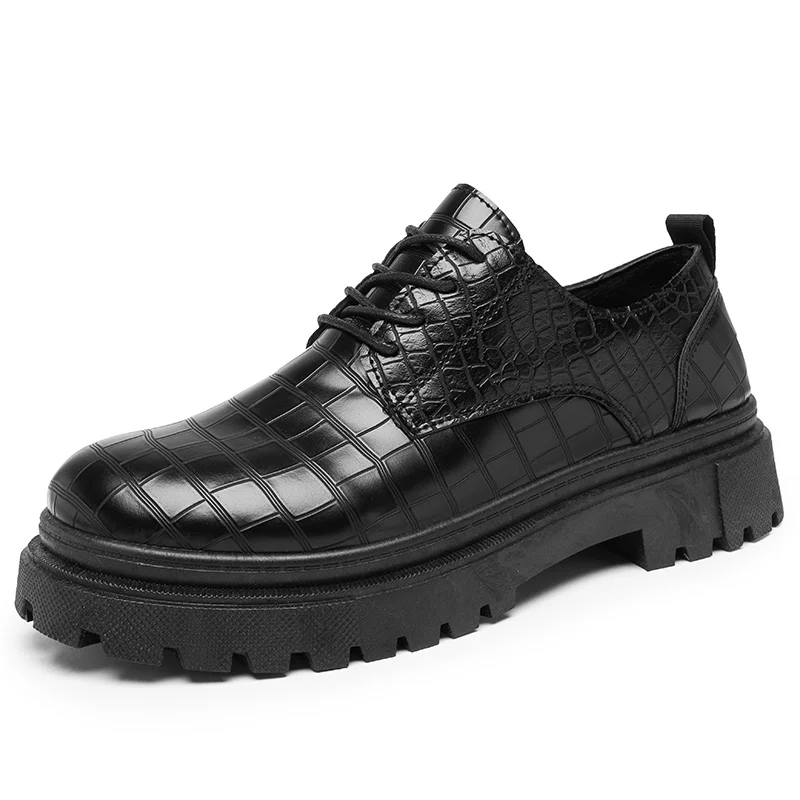 

Vintage classic small leather shoes for men's motorcycle shoes