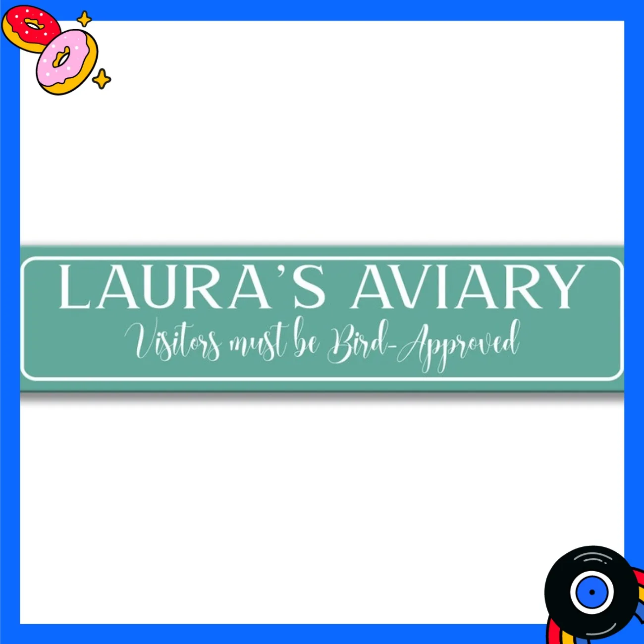 CUSTOM Personalized Aviary Sign - Rustic Bird/Garden/Bird Feeder Sign, Bird Lover Gift, US Farmhouse Decor. view 4
