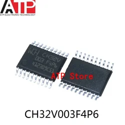 50-1000PCS/LOT 100% New Original WCH CH32V003F4P6 CH32V CH32V003 F4P6 TSSOP20 In Stock MCU CHIP IC