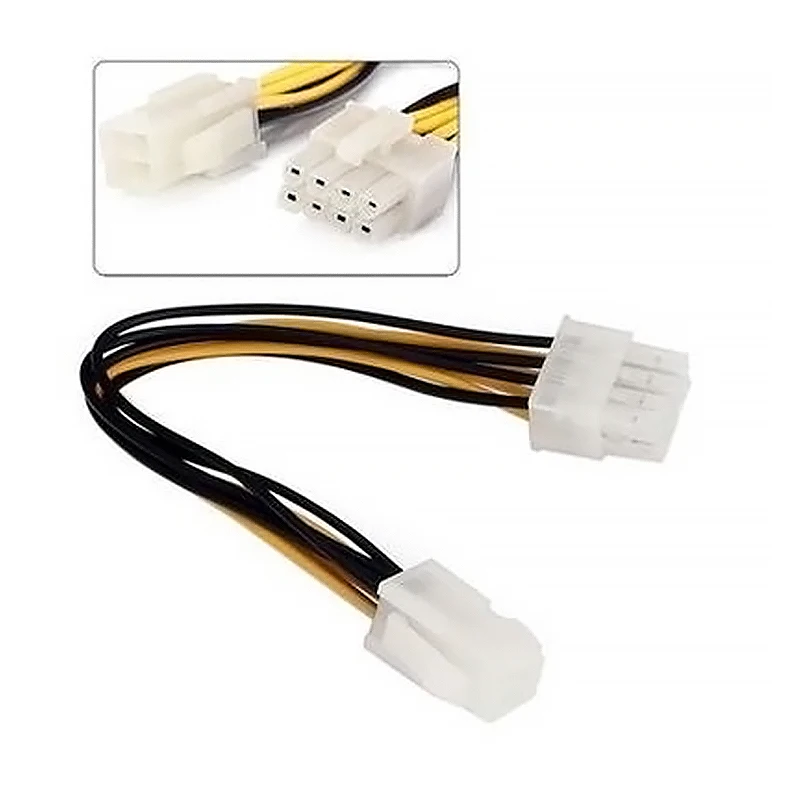 

ATX 4 Pin Male to 8 Pin Female EPS Power Cable Cord Adapter CPU Power Supply Converter cable