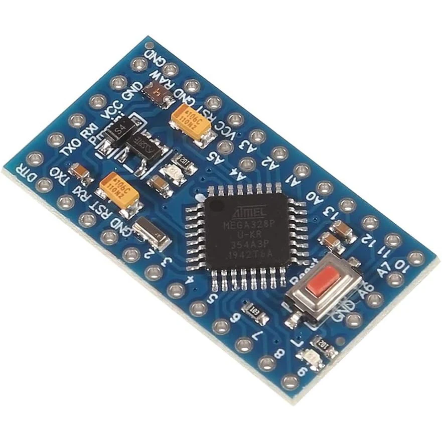 PRO Mini Atmega328P-AU 5V/16MHz Development Board Microcontroller Bootloadered with Pin Headers for Arduino image 3