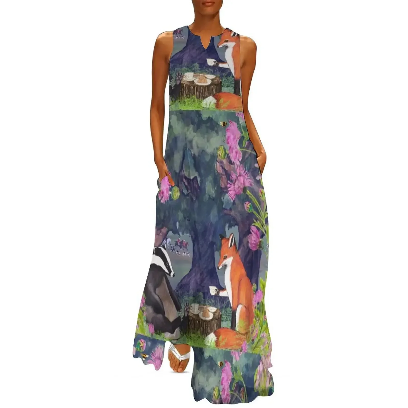 

Badger and Mr Fox Long Dress long women summer chic and elegant woman dresses for women woman