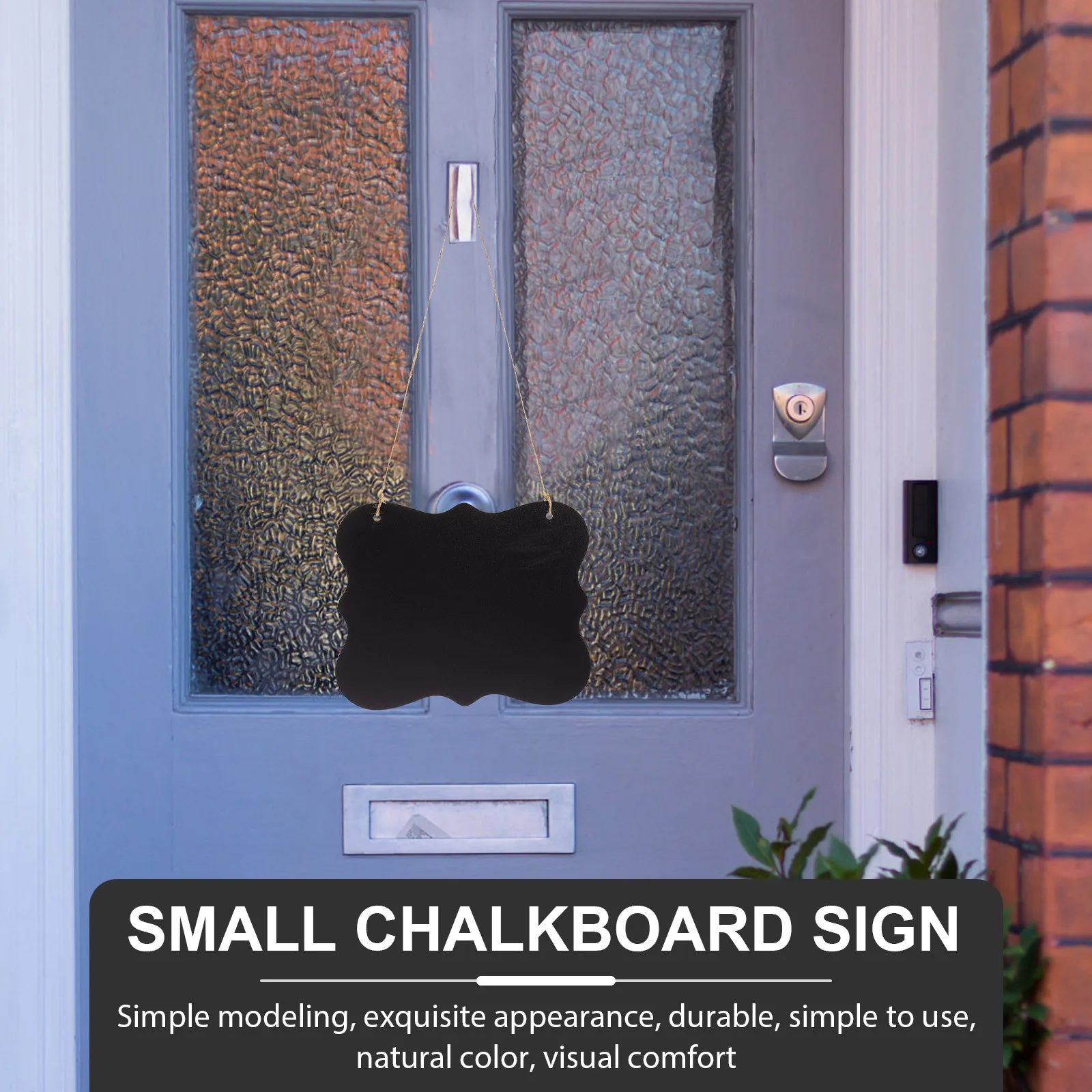 مذكرة مزدوجة الجوانب معلقة على الحائط علامة السبورة لرسالة الباب لوحة الكثافة خفيفة الوزن ديكور عرض لوحة الإعلانات #2