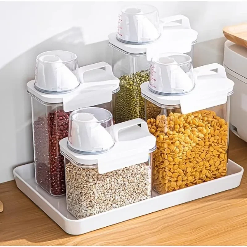 Grains storage box, household sealed tank, storage bucket