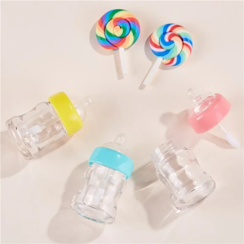 8ml Lip Glaze Tubes 10-100pcs Mini Milk Bottles Multi Color Empty Lipgloss Tube Cosmetic Packaging Material Containers Wholesale