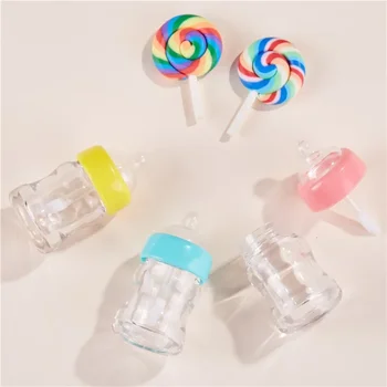 8ml lip glaze tubes 10-100pcs Mini milk bottles multicolor empty lip gloss tube cosmetic packaging material containers wholesale