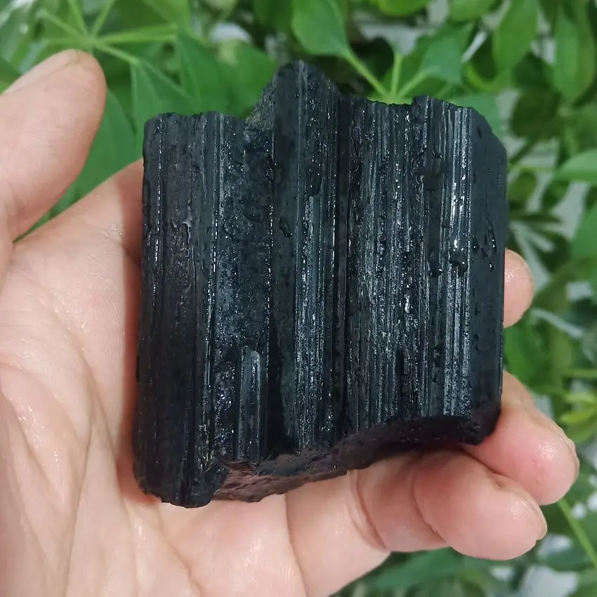 منتج جديد قطعة عالية الجودة إصلاح التورمالين الأسود الطبيعي خام عينة معدنية شفاء كريستال الإشعاع حجر الطاقة #3