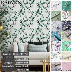 Vinyl Green Leaf Peel and Stick Wallpaper Self Adhesive Contact Paper Removable Waterproof Wallpaper For Furniture Renovation