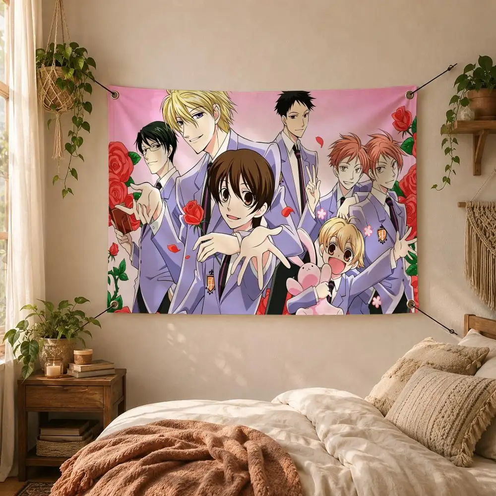 Ouran High School Host Club Anime Flags Decorative Flag Banner for Outdoor Garden Yard Camping Party Home Wall Hanging Decor