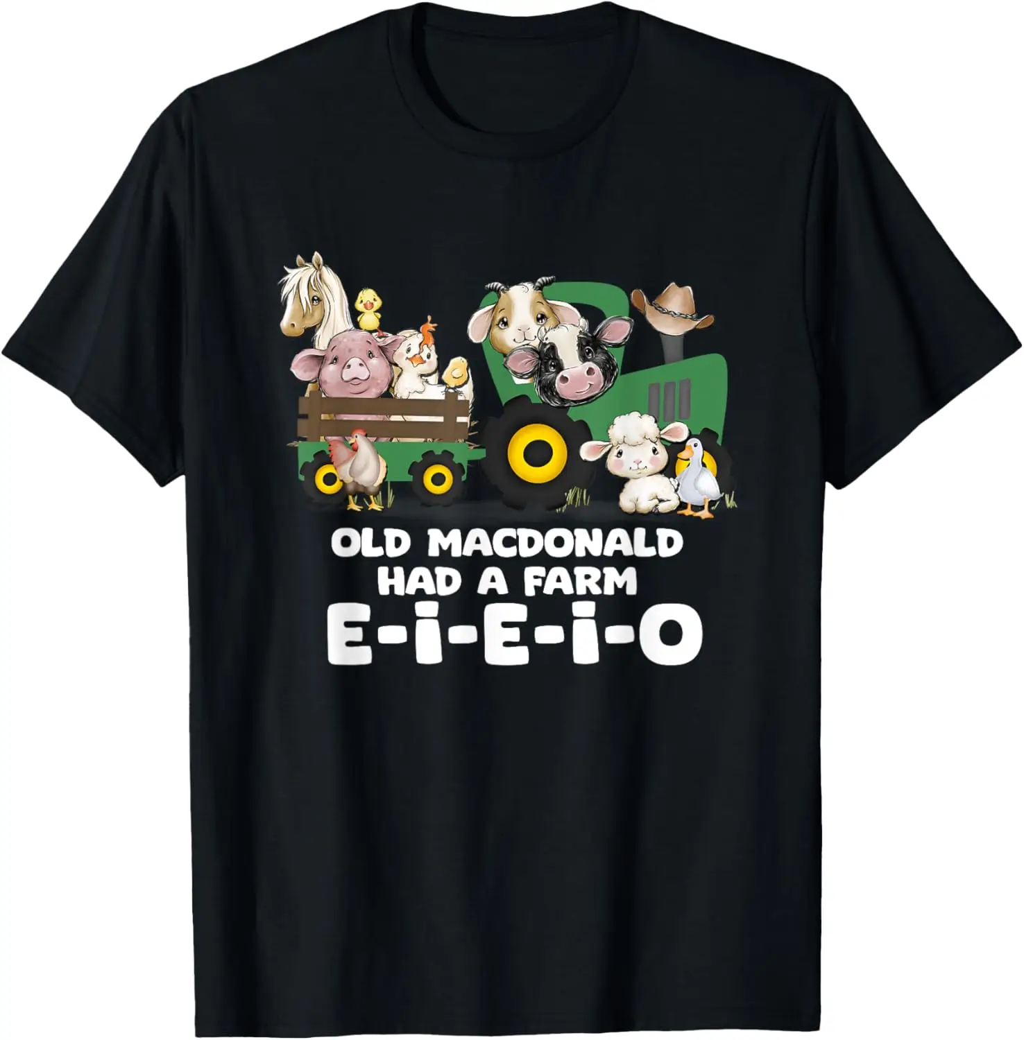 Toddler Kids Old MacDonald Had a Farm E-I-E-I-O Nursery Song T-Shirt