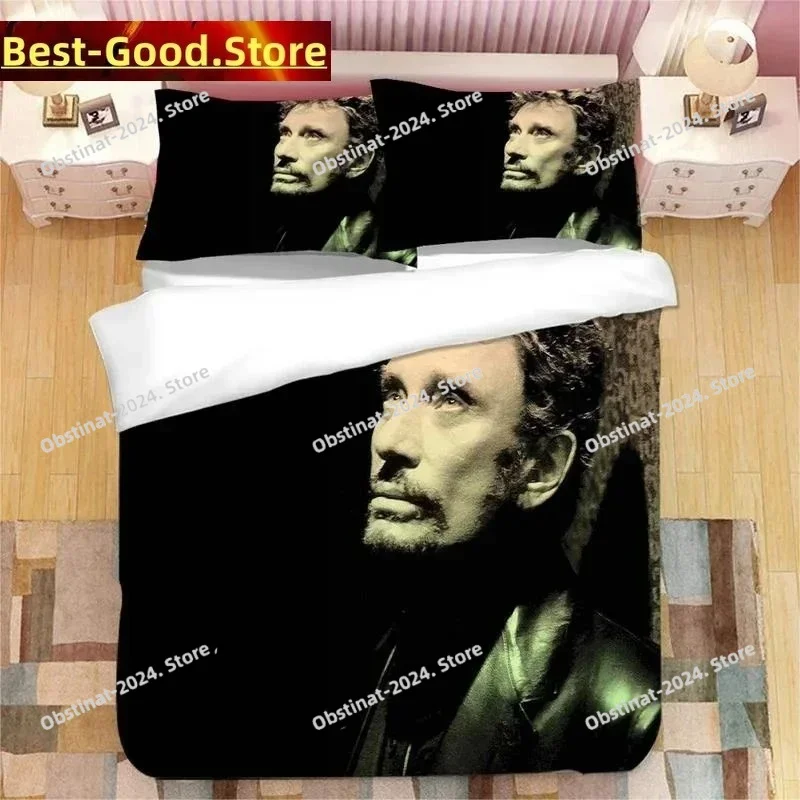 

Luxury New 3D Print Johnny Hallyday Bedding Set Duvet Cover Bedroom Covers Single Twin King Size Quilt Cover Home Textile