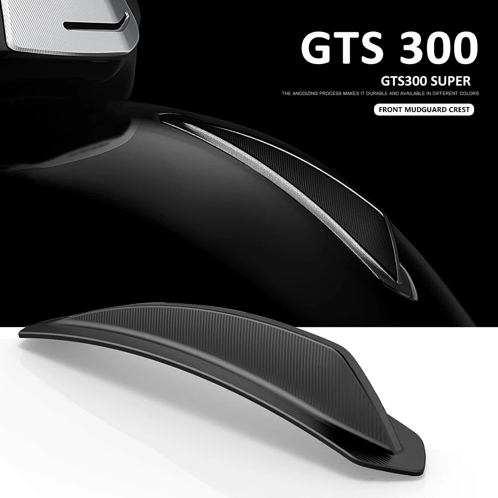 

Motorcycle CNC Aluminum Front Mudguard Crest Cover Protector Accessories For VESPA GTS 300 SUPER gts300 GTS300 Super 2023 2024