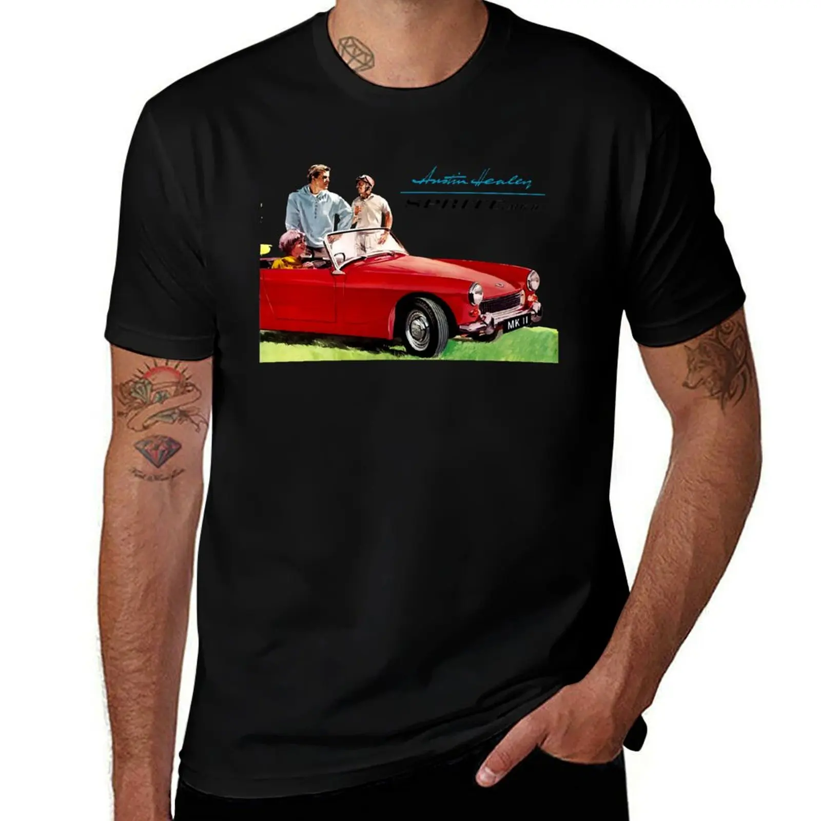 AUSTIN HEALEY SPRITE - SALES BROCHURE T-Shirt plus size tops street wear mens graphic t-shirts anime