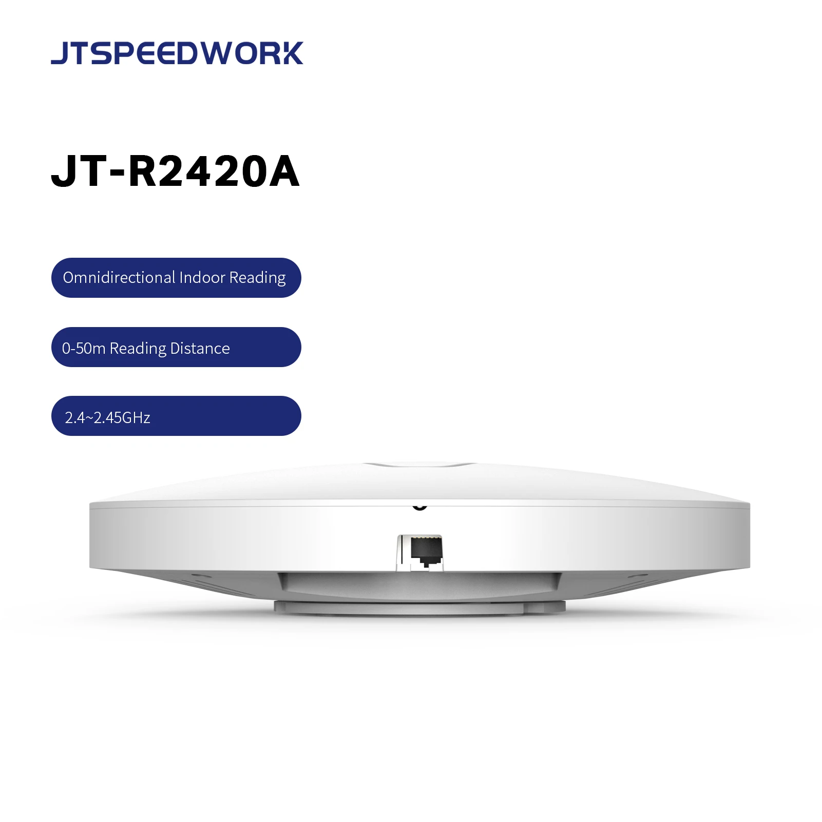 Imagem -03 - Leitor Rfid Interno Omnidirecional Teto Jt-r2420a 24 Ghz