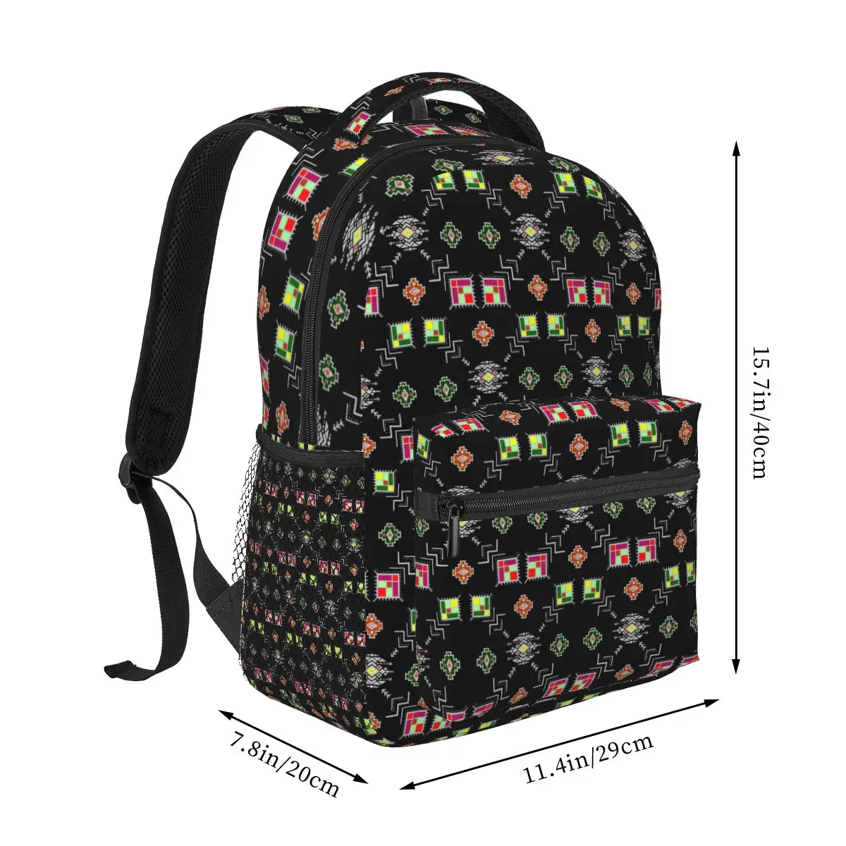 Kabyle Jewelry Amazigh Africa Ethnic Style Backpacks Boys Girls Bookbag Students School Bags Laptop Rucksack Shoulder Bag