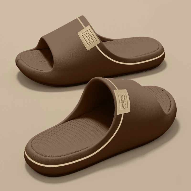 Damen-Hausschuhe, Outdoor-Sandalen für Paare, rutschfeste Strand-Slides, weiche Sohle, Badezimmer-Hausschuhe für Männer und Frauen, flache Schuhe – Detail 8