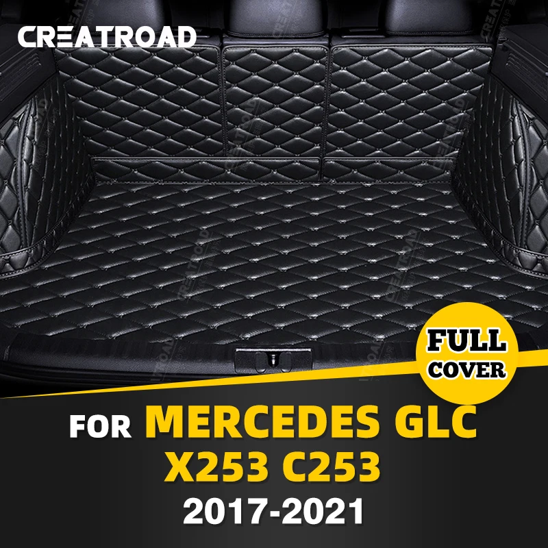 

Full Coverage Trunk Mat For Mercedes Benz GLC Class X253 C253 2017-2021 20 19 18 Car Cover Pad Interior Protector Accessories