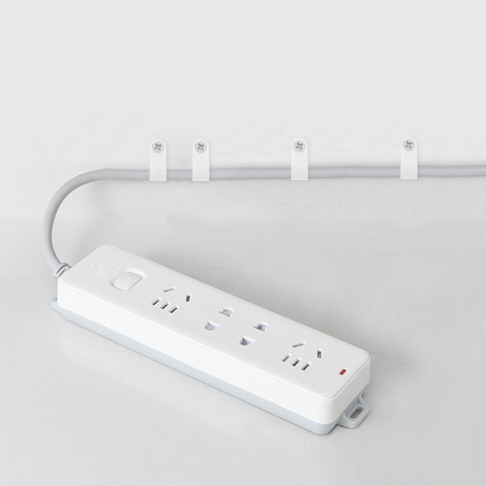 

200Pcs Plastic Cable Clips Wire Management Clips for Wall Home Office Multipurpose Long Lasting Fine Workmanship