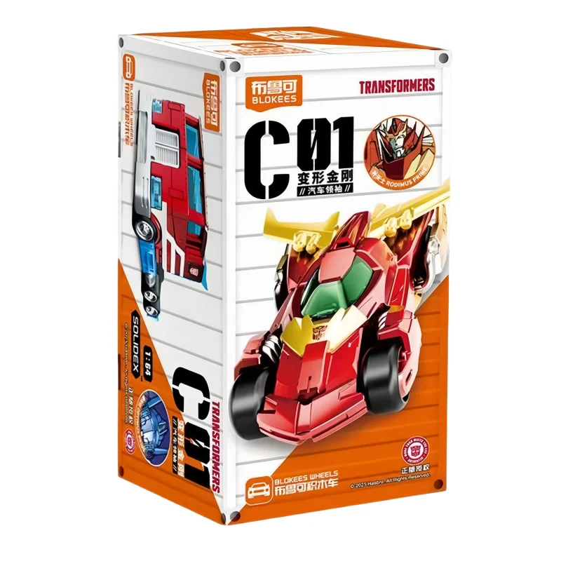 Blokees New Original Transformers Blind Box C03 Racing Series Car Model Movable DIY Assembled Vehicle Collectible Toy Fans Gift image 3