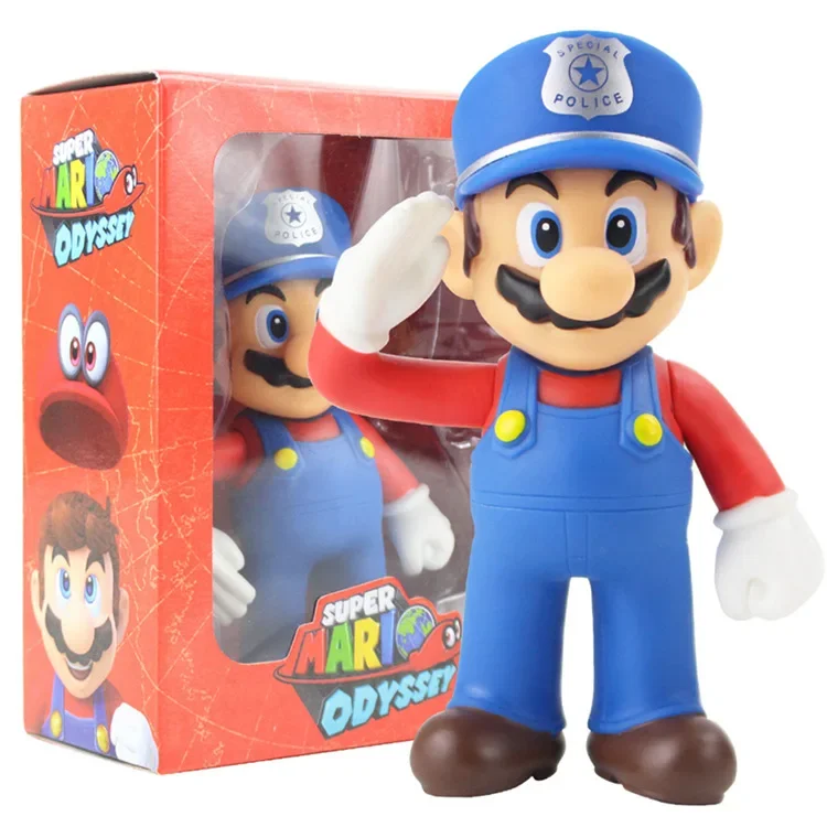 Super Mario Bros Luigi Yoshi Action Figure Anime Peripherals Model Doll Surprise Gift Box Toys Ornaments Children Birthday Gifts