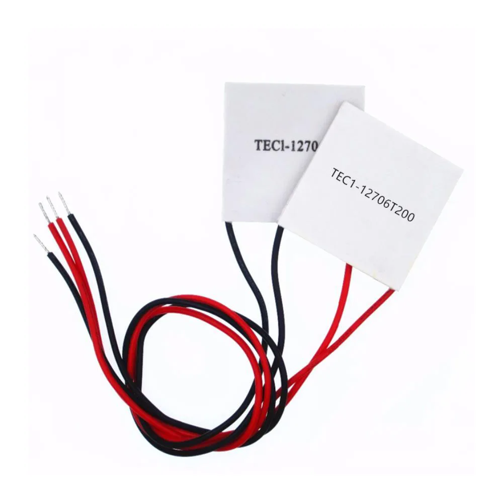 

Taidacent TEC1-12706T200 60W 12V Thermoelectric Refrigerator Thermoelectric Cooler Module TEC Cooling Plate 40x40mm Heatsink