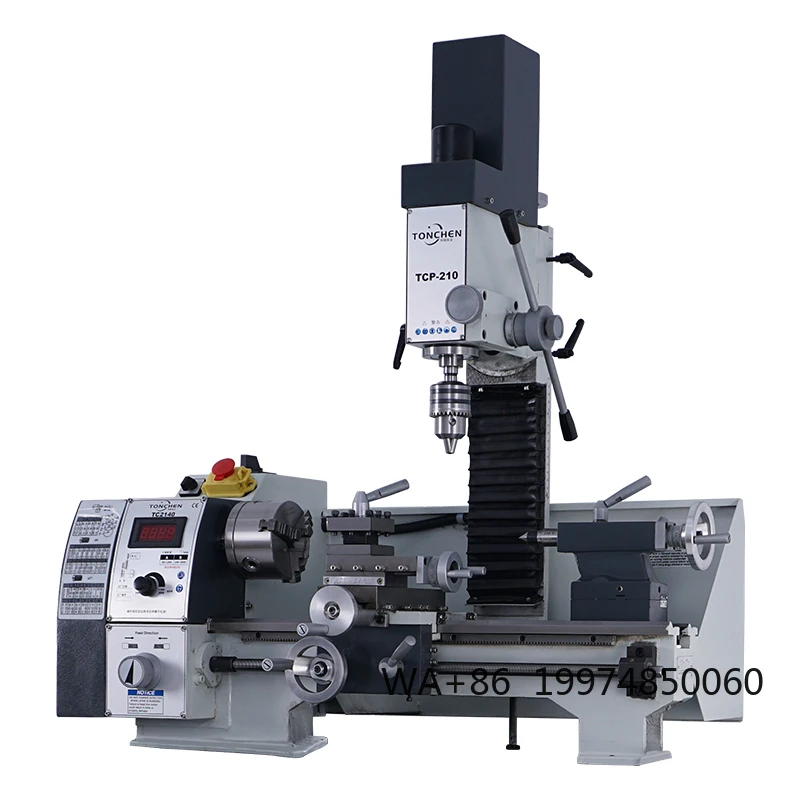 

TCP210 Multifunction Mini Lathe Manual Metal Lathe Machine Combo Lathe Milling Machine